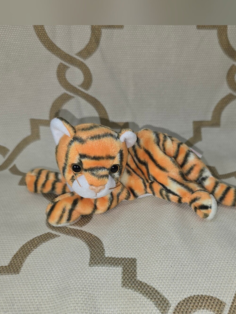 TY Beanie Baby "India" The Tiger Plush 2000  without Tag Stuffed Animal
